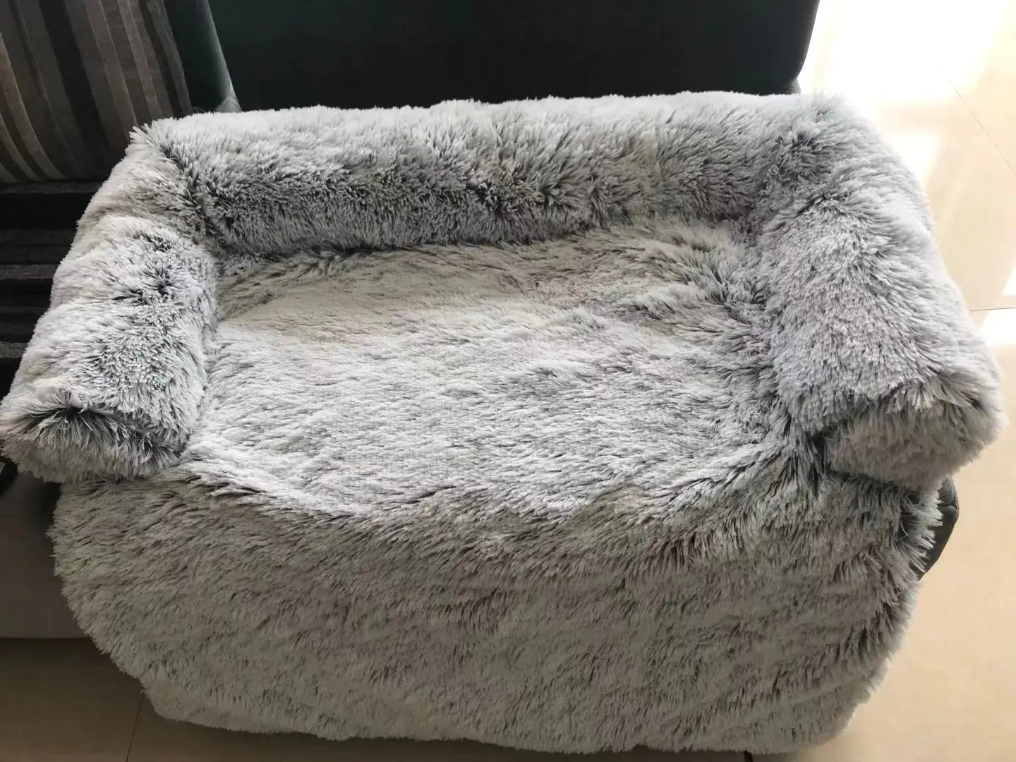 Couverture lavable en peluche pour animaux de compagnie - Nid amovible