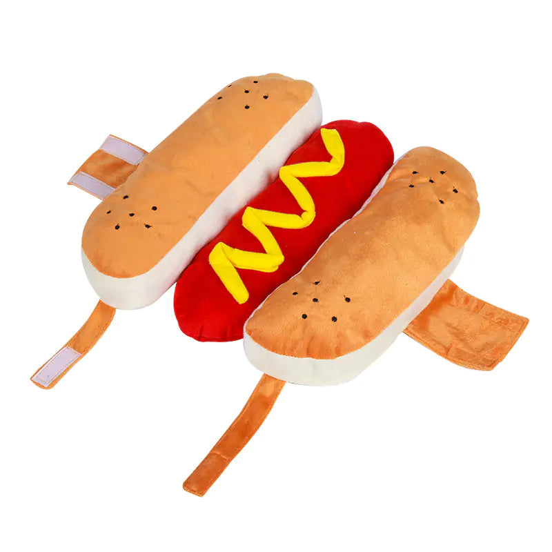 Costumes d'Halloween amusants pour chiens - Vêtements design pour hot-dogs