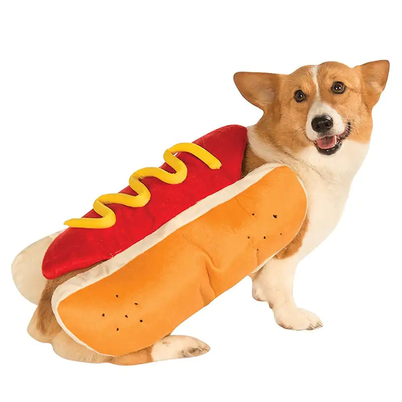 Costumes d'Halloween amusants pour chiens - Vêtements design pour hot-dogs