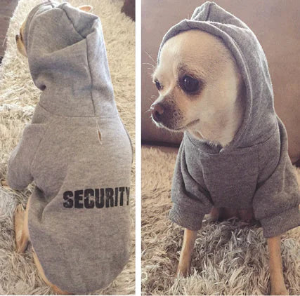 Pull polaire à capuche pour chien