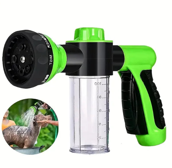 Douchette pour chien d'extérieur, pulvérisateur haute pression, brosse de douche et peigne de toilettage pour animaux de compagnie, pour arroser les fleurs, laver la voiture et baigner les animaux
