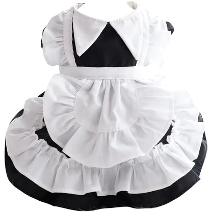 AZA Dog Princess Dresses for Small Dogs Lolita Clothes Maid Costume Pet Girl Cute Coat Outfits Fall Costumes (SMaid)