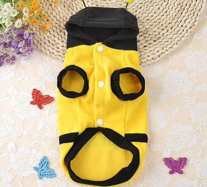 Costume d'abeille pour chats et chiens, tenue de transformation pour animaux de compagnie