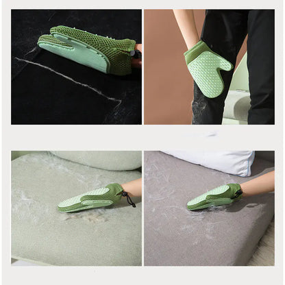 Gants de massage en silicone et brosses pour éliminer les poils d'animaux