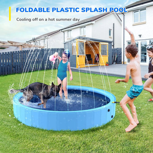 Piscine pliable pour chiens et baignade