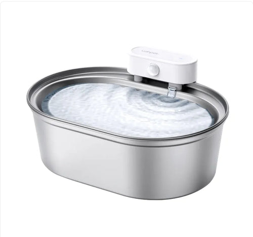 Distributeur d'eau automatique pour animaux de compagnie en acier inoxydable Uha