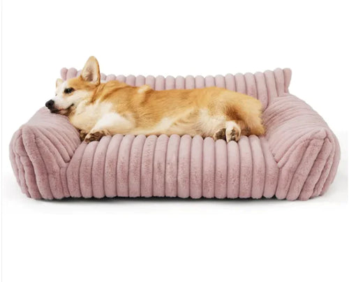 Grand coussin orthopédique lavable et moelleux pour chien, idéal pour un canapé-lit ou un lit pour chien - Snoozy Dream