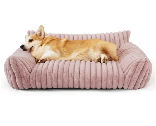 Grand coussin orthopédique lavable et moelleux pour chien, idéal pour un canapé-lit ou un lit pour chien - Snoozy Dream
