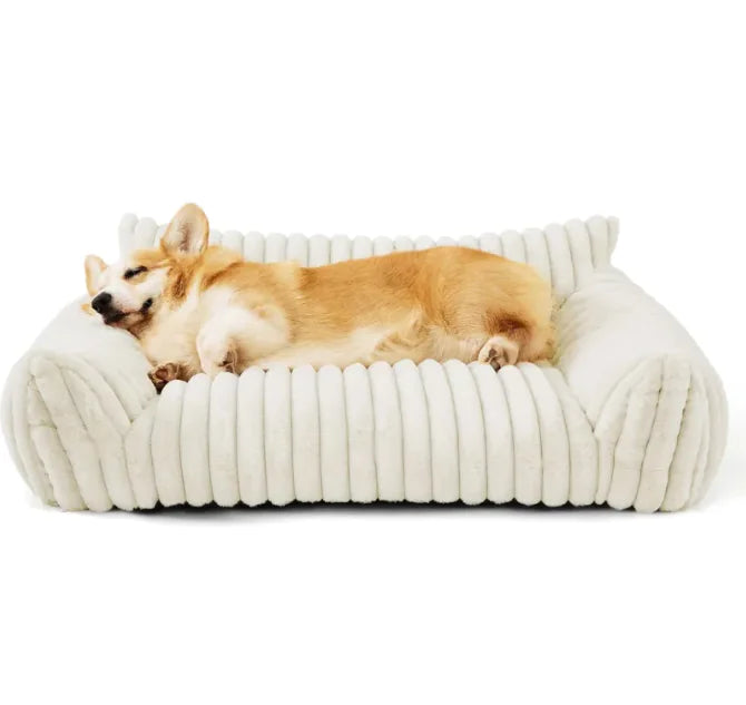 Grand coussin orthopédique lavable et moelleux pour chien, idéal pour un canapé-lit ou un lit pour chien - Snoozy Dream