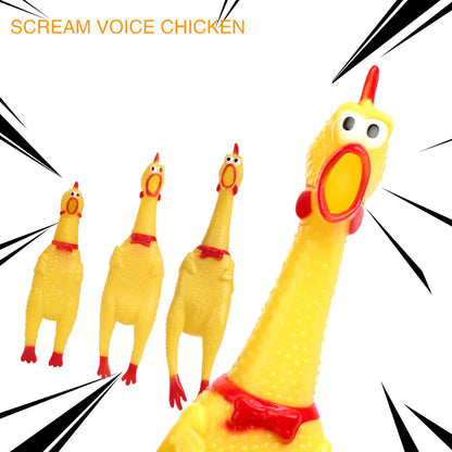 Jouet vocal créatif pour chien en forme de poulet pour grincer des dents