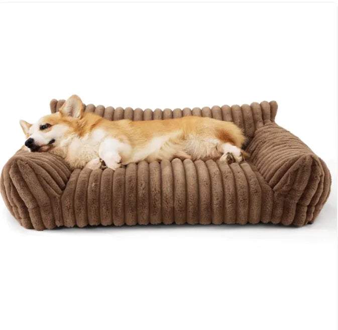 Grand coussin orthopédique lavable et moelleux pour chien, idéal pour un canapé-lit ou un lit pour chien - Snoozy Dream