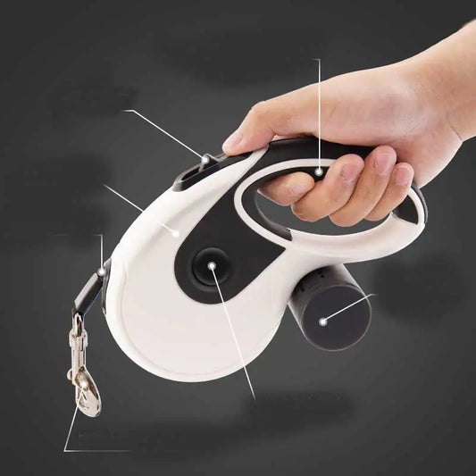 Laisse rétractable automatique pour animaux domestiques