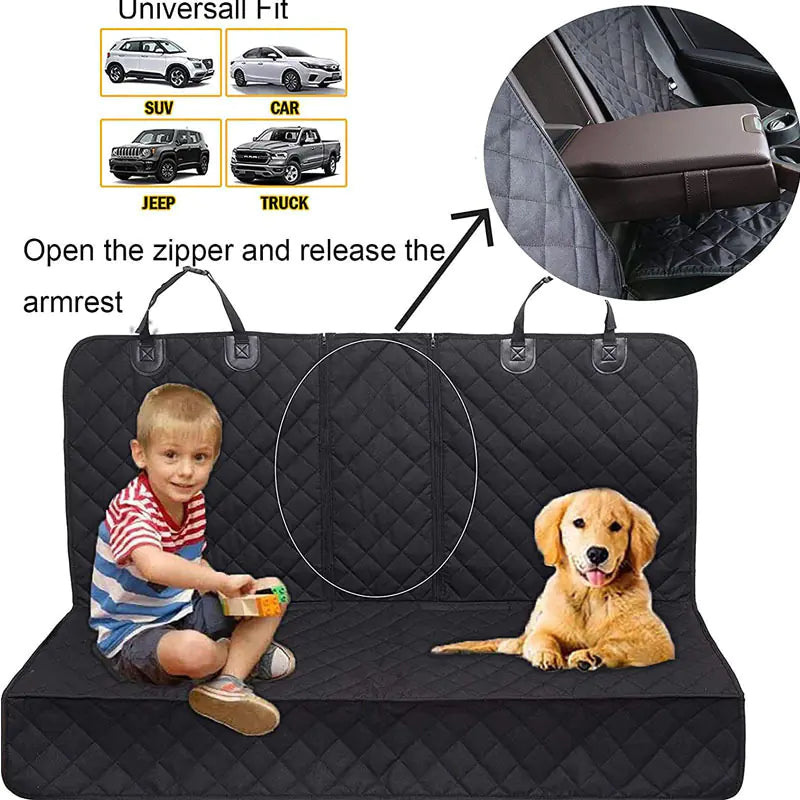 Water & Dirt Resistant Rear Car Seat Pet Mat