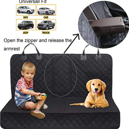 Water & Dirt Resistant Rear Car Seat Pet Mat