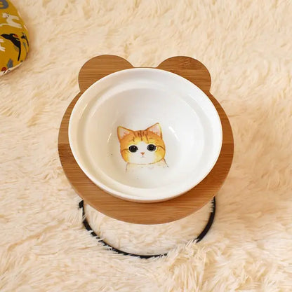 Support de bol de protection de la colonne vertébrale pour nourriture et eau pour chat