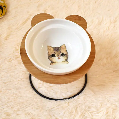 Support de bol de protection de la colonne vertébrale pour nourriture et eau pour chat