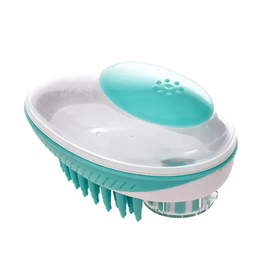Brosse de bain et peigne de massage en silicone pour animaux de compagnie