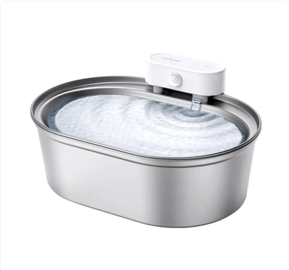 Distributeur d'eau automatique pour animaux de compagnie en acier inoxydable Uha