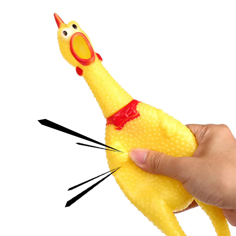 Jouet vocal créatif pour chien en forme de poulet pour grincer des dents