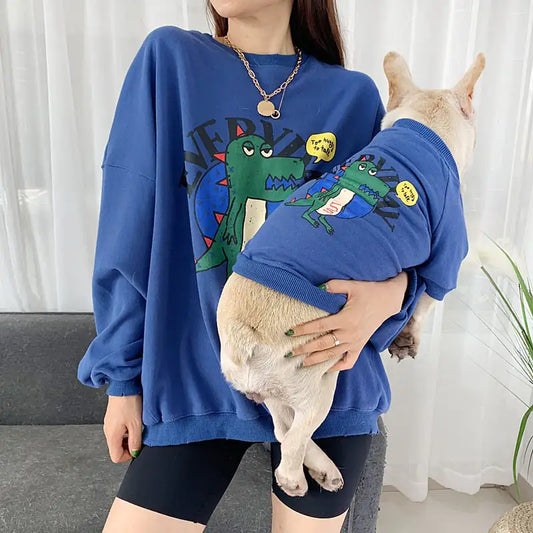 Vêtements assortis parent-enfant pour chien à imprimé panda