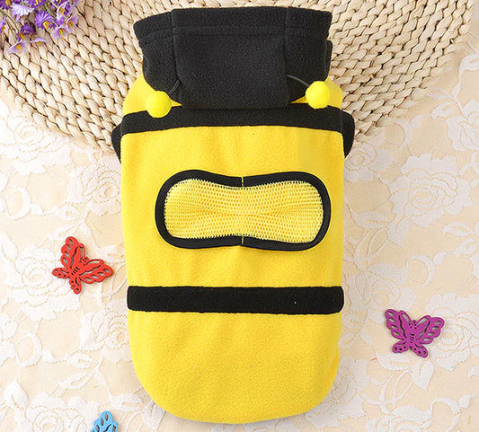 Costume d'abeille pour chats et chiens, tenue de transformation pour animaux de compagnie