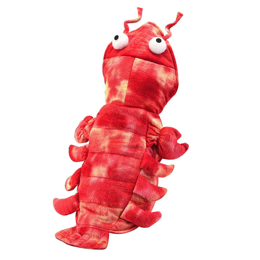 Mogoko Dog Cat Lobster Costume Pet Halloween Cosplay Dress Puppy Red Hoodie Warm Outfits Clothes(L Size)