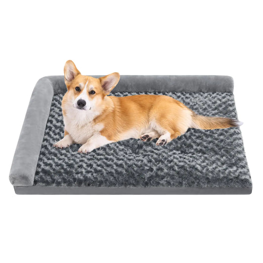 Washable Dog Beds for Small Size Dogs Cats Dog Crate Bed 30 inch Soft Large Bed Pad Mat Dog Sofa Couch Bed Pet Bed with Non-Skid Bottom 30x20x1 inch