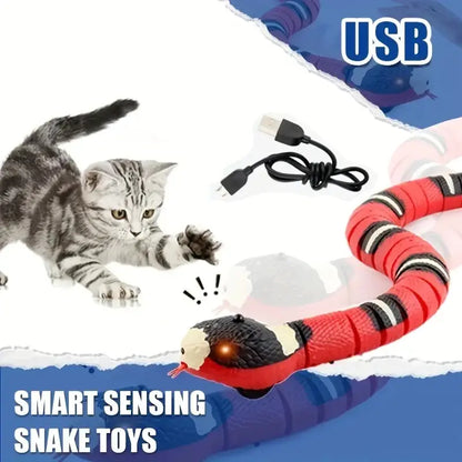 Jouet interactif serpent pour chats avec chargement USB : un plaisir sans fin