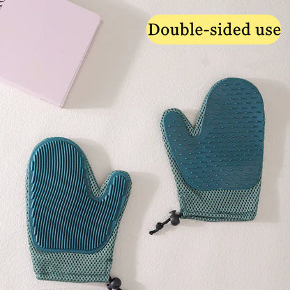 Gants de massage en silicone et brosses pour éliminer les poils d'animaux