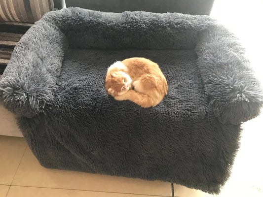 Couverture lavable en peluche pour animaux de compagnie - Nid amovible