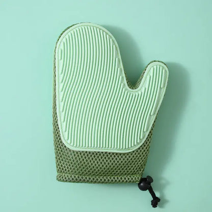 Gants de massage en silicone et brosses pour éliminer les poils d'animaux