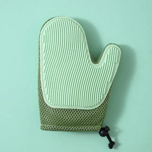 Gants de massage en silicone et brosses pour éliminer les poils d'animaux