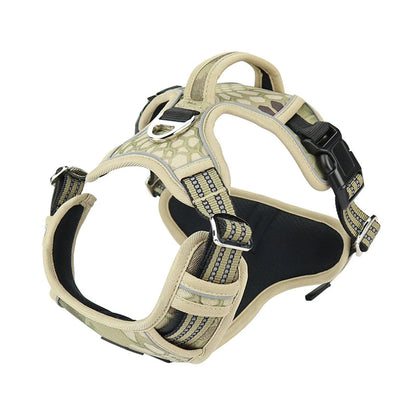 Harnais pour animaux de compagnie durable et imperméable avec poignée verticale
