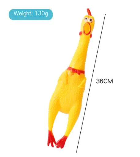 Jouet vocal créatif pour chien en forme de poulet pour grincer des dents