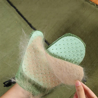 Gants de massage en silicone et brosses pour éliminer les poils d'animaux